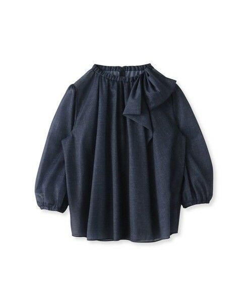 Viaggio Blu / ビアッジョブルー シャツ・ブラウス | サイドリボンオーガンジーデニムブラウス | 詳細12