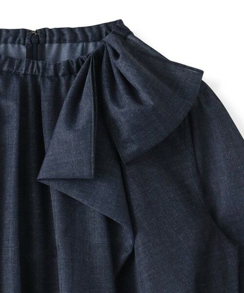 Viaggio Blu / ビアッジョブルー シャツ・ブラウス | サイドリボンオーガンジーデニムブラウス | 詳細13