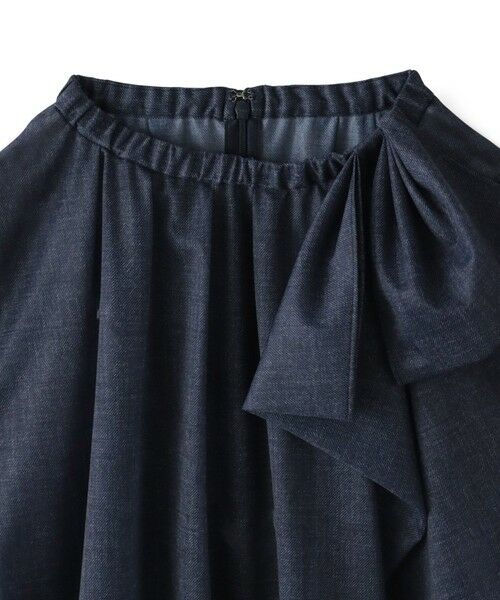 Viaggio Blu / ビアッジョブルー シャツ・ブラウス | サイドリボンオーガンジーデニムブラウス | 詳細14