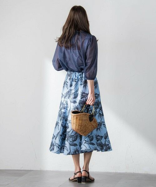 Viaggio Blu / ビアッジョブルー シャツ・ブラウス | サイドリボンオーガンジーデニムブラウス | 詳細6