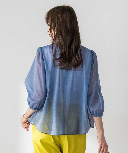 Viaggio Blu / ビアッジョブルー シャツ・ブラウス | サイドリボンオーガンジーデニムブラウス | 詳細28