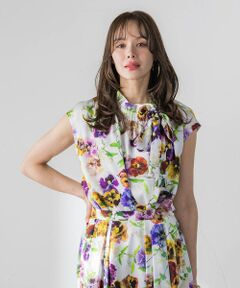 Viaggio Blu / ビアッジョブルー シャツ・ブラウス | 【KEITA KAWASAKI × Viaggio Bluコラボ】パンジープリントブラウス