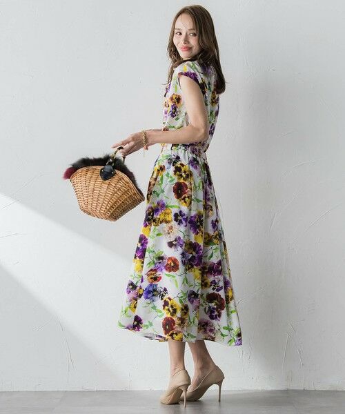 Viaggio Blu / ビアッジョブルー シャツ・ブラウス | 【KEITA KAWASAKI × Viaggio Bluコラボ】パンジープリントブラウス | 詳細13