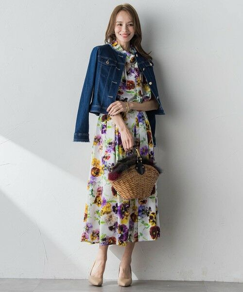 Viaggio Blu / ビアッジョブルー シャツ・ブラウス | 【KEITA KAWASAKI × Viaggio Bluコラボ】パンジープリントブラウス | 詳細14