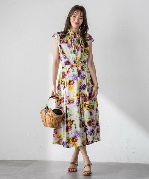 Viaggio Blu / ビアッジョブルー シャツ・ブラウス | 【KEITA KAWASAKI × Viaggio Bluコラボ】パンジープリントブラウス | 詳細21