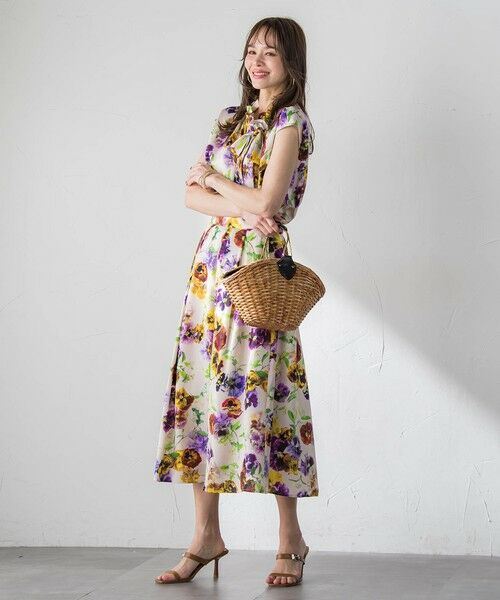 Viaggio Blu / ビアッジョブルー シャツ・ブラウス | 【KEITA KAWASAKI × Viaggio Bluコラボ】パンジープリントブラウス | 詳細22