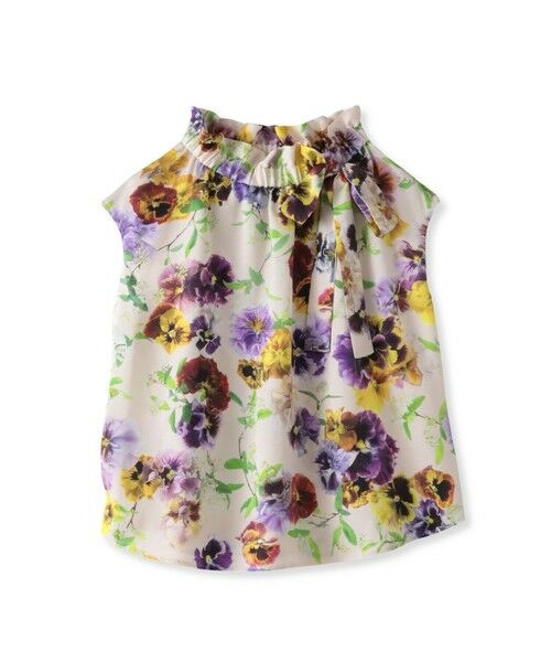 Viaggio Blu / ビアッジョブルー シャツ・ブラウス | 【KEITA KAWASAKI × Viaggio Bluコラボ】パンジープリントブラウス | 詳細27