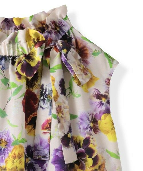 Viaggio Blu / ビアッジョブルー シャツ・ブラウス | 【KEITA KAWASAKI × Viaggio Bluコラボ】パンジープリントブラウス | 詳細28