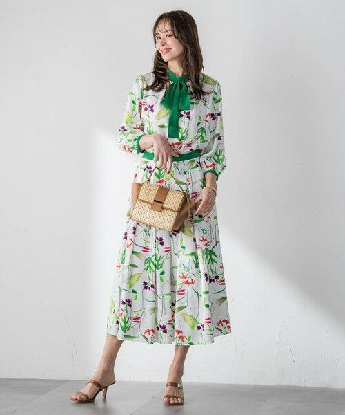 Viaggio Blu / ビアッジョブルー シャツ・ブラウス | 【KEITA KAWASAKI × Viaggio Bluコラボ】リリープリントブラウス | 詳細4