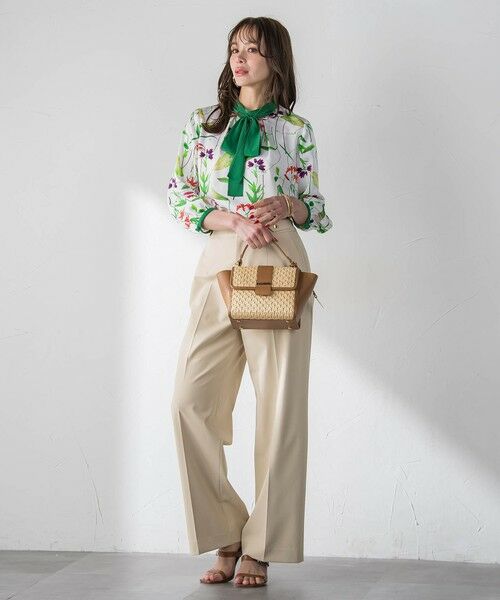 Viaggio Blu / ビアッジョブルー シャツ・ブラウス | 【KEITA KAWASAKI × Viaggio Bluコラボ】リリープリントブラウス | 詳細6