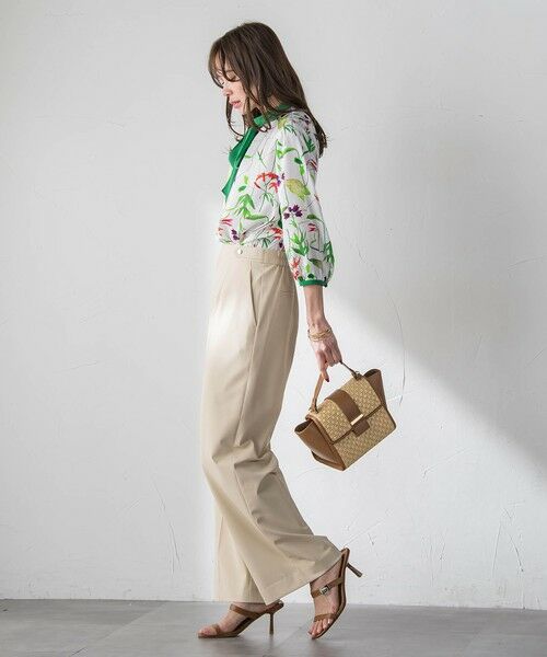 Viaggio Blu / ビアッジョブルー シャツ・ブラウス | 【KEITA KAWASAKI × Viaggio Bluコラボ】リリープリントブラウス | 詳細7