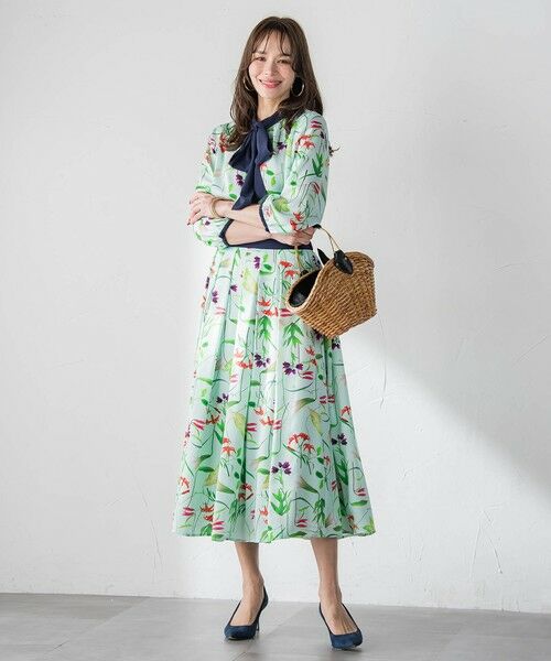 Viaggio Blu / ビアッジョブルー シャツ・ブラウス | 【KEITA KAWASAKI × Viaggio Bluコラボ】リリープリントブラウス | 詳細12