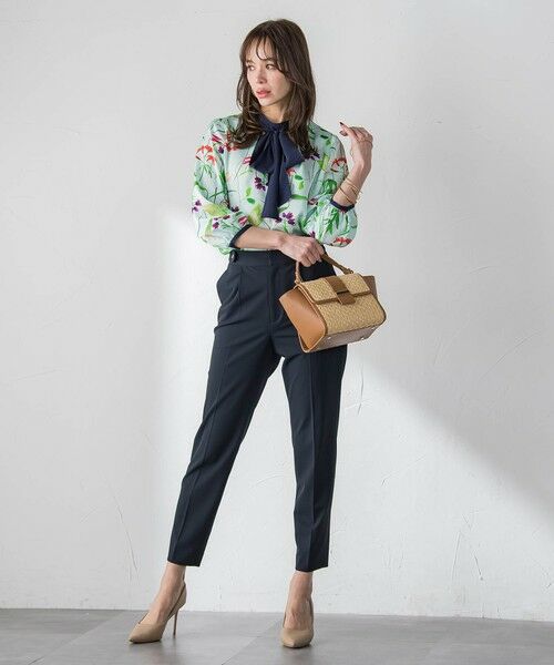Viaggio Blu / ビアッジョブルー シャツ・ブラウス | 【KEITA KAWASAKI × Viaggio Bluコラボ】リリープリントブラウス | 詳細15