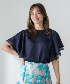 Viaggio Blu / ビアッジョブルー シャツ・ブラウス | ラッフルスリーブブラウス