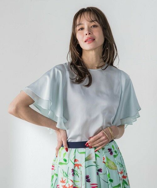 Viaggio Blu / ビアッジョブルー シャツ・ブラウス | ラッフルスリーブブラウス | 詳細14