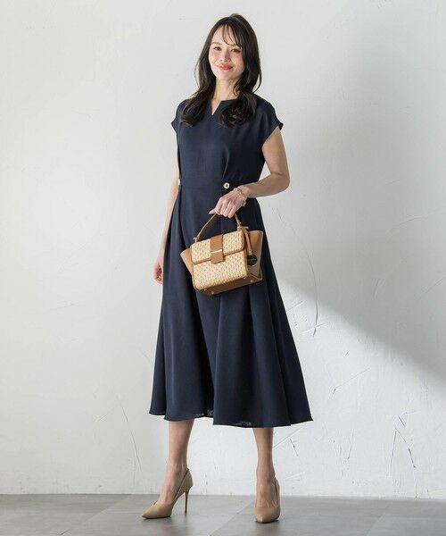 Viaggio Blu / ビアッジョブルー ロング・マキシ丈ワンピース | リネンツイルワンピース | 詳細3