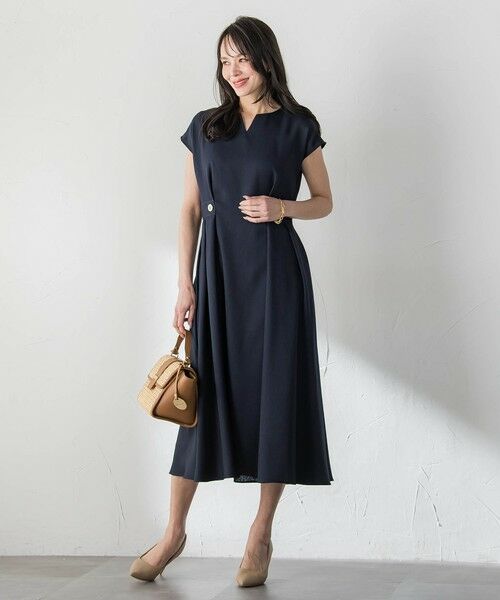 Viaggio Blu / ビアッジョブルー ロング・マキシ丈ワンピース | リネンツイルワンピース | 詳細6