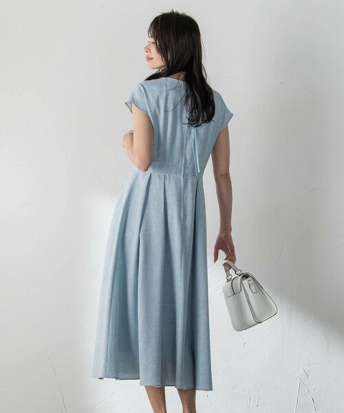 Viaggio Blu / ビアッジョブルー ロング・マキシ丈ワンピース | リネンツイルワンピース | 詳細11