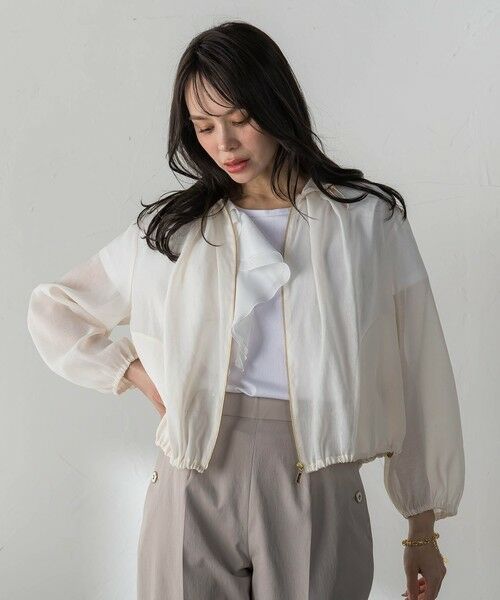 Viaggio Blu / ビアッジョブルー テーラードジャケット | リネンシアーブルゾン | 詳細2