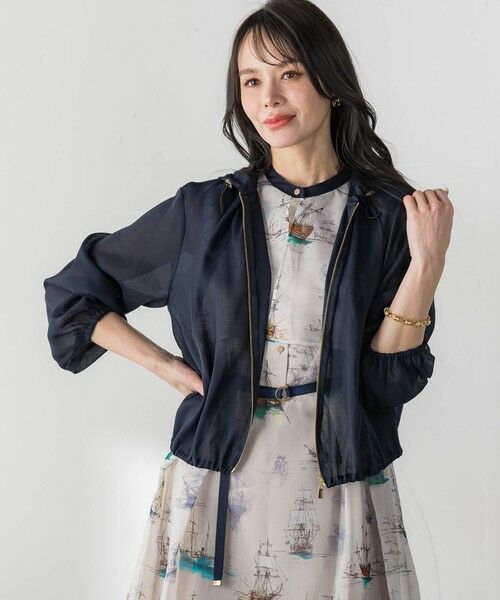 Viaggio Blu / ビアッジョブルー テーラードジャケット | リネンシアーブルゾン | 詳細7