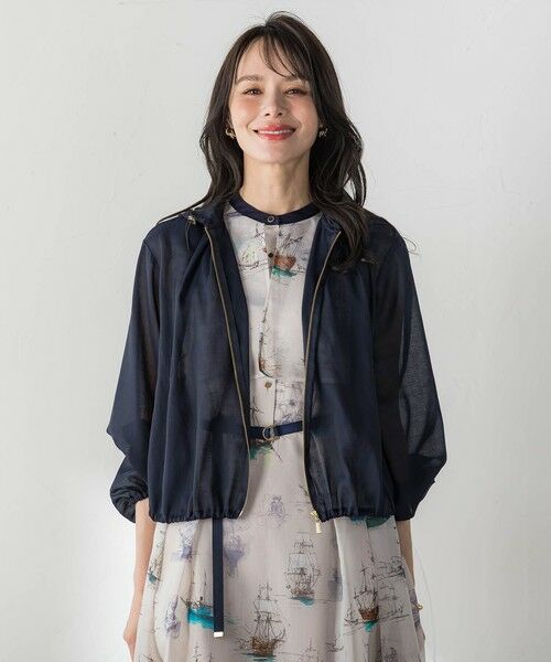 Viaggio Blu / ビアッジョブルー テーラードジャケット | リネンシアーブルゾン | 詳細8