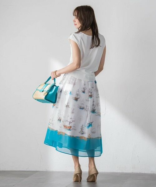 Viaggio Blu / ビアッジョブルー ミニ・ひざ丈スカート | Marine Voyageスカート | 詳細15