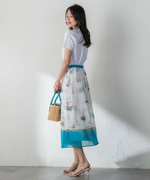 Viaggio Blu / ビアッジョブルー ミニ・ひざ丈スカート | Marine Voyageスカート | 詳細8