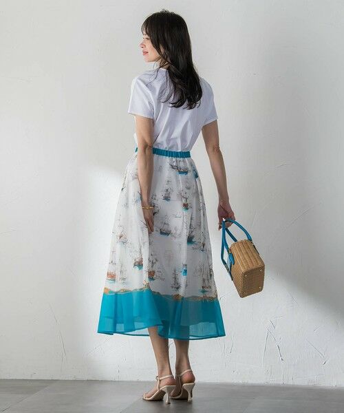 Viaggio Blu / ビアッジョブルー ミニ・ひざ丈スカート | Marine Voyageスカート | 詳細9