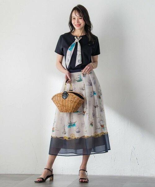 Viaggio Blu / ビアッジョブルー ミニ・ひざ丈スカート | Marine Voyageスカート | 詳細25