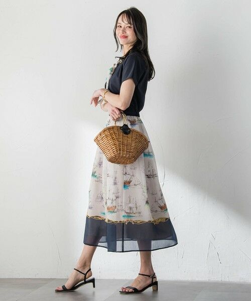 Viaggio Blu / ビアッジョブルー ミニ・ひざ丈スカート | Marine Voyageスカート | 詳細26