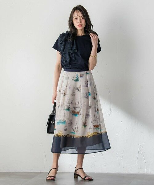 Viaggio Blu / ビアッジョブルー ミニ・ひざ丈スカート | Marine Voyageスカート | 詳細27