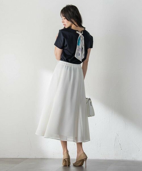 Viaggio Blu / ビアッジョブルー ミニ・ひざ丈スカート | ルフィネレノクロススカート | 詳細11