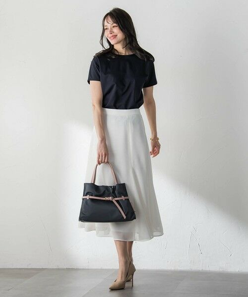 Viaggio Blu / ビアッジョブルー ミニ・ひざ丈スカート | ルフィネレノクロススカート | 詳細12