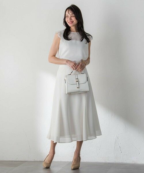 Viaggio Blu / ビアッジョブルー ミニ・ひざ丈スカート | ルフィネレノクロススカート | 詳細5