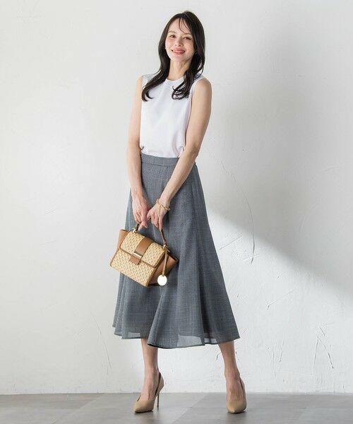 Viaggio Blu / ビアッジョブルー ミニ・ひざ丈スカート | ルフィネレノクロススカート | 詳細18