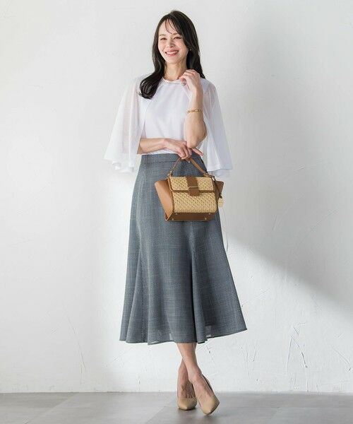 Viaggio Blu / ビアッジョブルー ミニ・ひざ丈スカート | ルフィネレノクロススカート | 詳細20