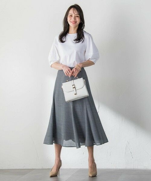 Viaggio Blu / ビアッジョブルー ミニ・ひざ丈スカート | ルフィネレノクロススカート | 詳細21