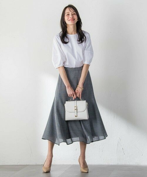 Viaggio Blu / ビアッジョブルー ミニ・ひざ丈スカート | ルフィネレノクロススカート | 詳細22