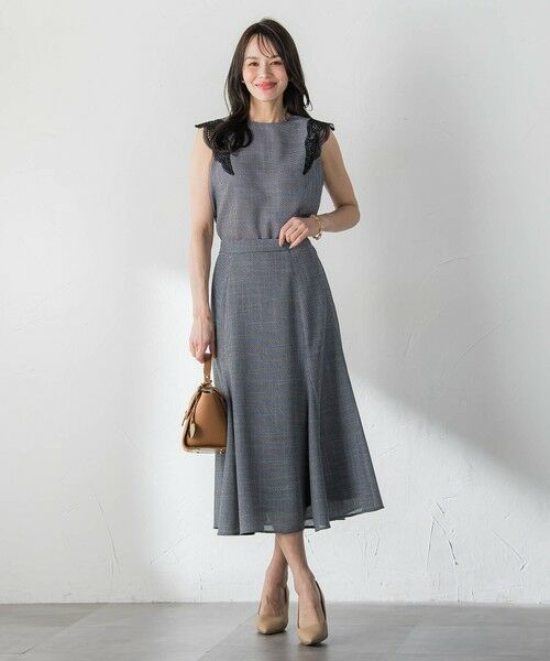 Viaggio Blu / ビアッジョブルー ミニ・ひざ丈スカート | ルフィネレノクロススカート | 詳細23