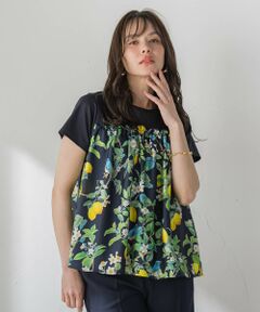 Viaggio Blu / ビアッジョブルー カットソー | 【WEB限定】レモン切り替えカットソー