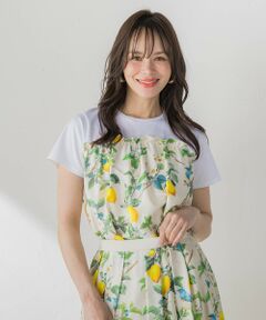 Viaggio Blu / ビアッジョブルー カットソー | 【WEB限定】レモン切り替えカットソー