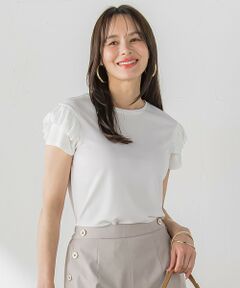 Viaggio Blu / ビアッジョブルー カットソー | 【WEB限定】ショルダーフリルカットソー