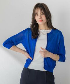 Viaggio Blu / ビアッジョブルー カーディガン・ボレロ | ジップニットブルゾン