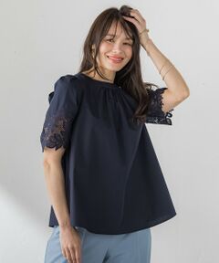 Viaggio Blu / ビアッジョブルー シャツ・ブラウス | ボウタイ袖レースブラウス