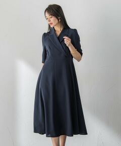 Viaggio Blu / ビアッジョブルー ロング・マキシ丈ワンピース | テーラードカラーワンピース