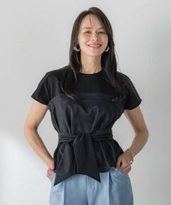 Viaggio Blu / ビアッジョブルー カットソー | ビスチェ風ラッセルレースカットソー