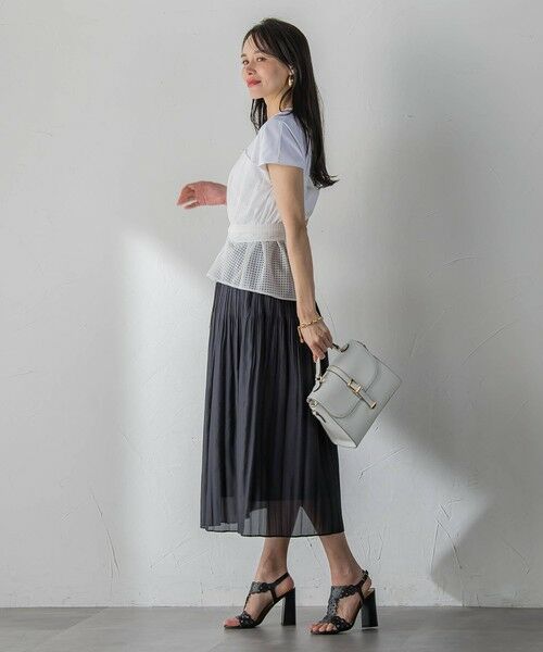 Viaggio Blu / ビアッジョブルー カットソー | ビスチェ風ラッセルレースカットソー | 詳細8