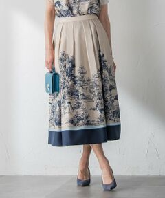 Viaggio Blu / ビアッジョブルー ミニ・ひざ丈スカート | バンビプリントスカート