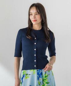 Viaggio Blu / ビアッジョブルー カーディガン・ボレロ | LUCINDAリブニットカーディガン
