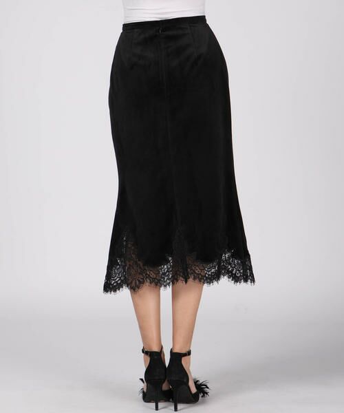 セール ベルベットスカラップレーススカート スカート Vicky ビッキー ファッション通販 タカシマヤファッションスクエア